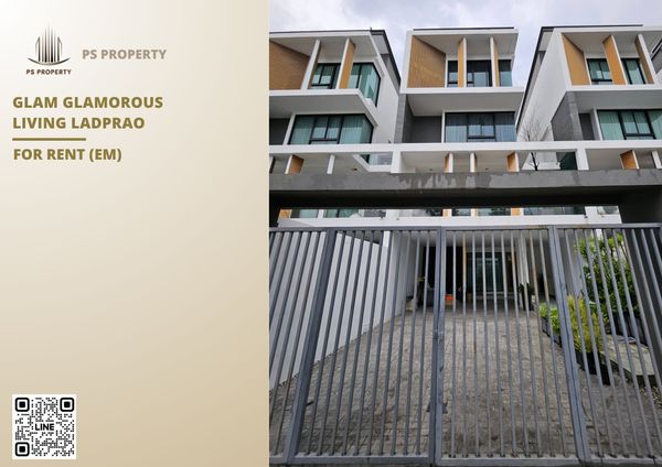 Townhouse for Rent 🔥 Glam Glamorous Living Ladprao 🔥 3 Bedrooms, 4 Bathrooms – Luxury Home Office in the Heart of Ladprao-Chokchai 4