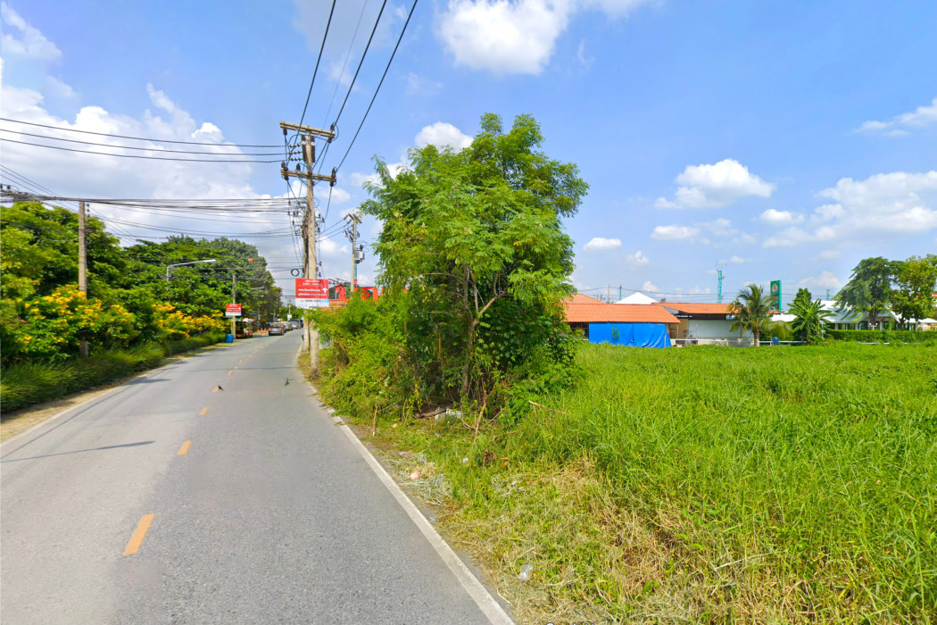 ขาย ที่ดิน 7 ไร่กว่า ริมถนนเลียบคลองรังสิต-นครนายก คลอง 4 ใกล้ถ.พระองค์เจ้าสาย แค่ 120 ม.