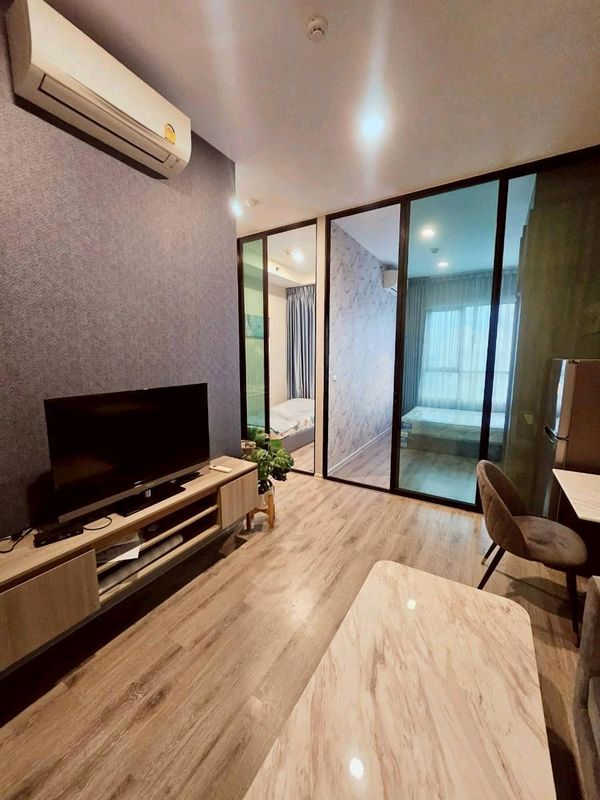 📣English style condo for rent, near MRT Hua Mak 100M. 🚆KnightsBridge Collage Ramkhamhaeng🏢 Beautiful view, fully furnished, ready to move in 😍