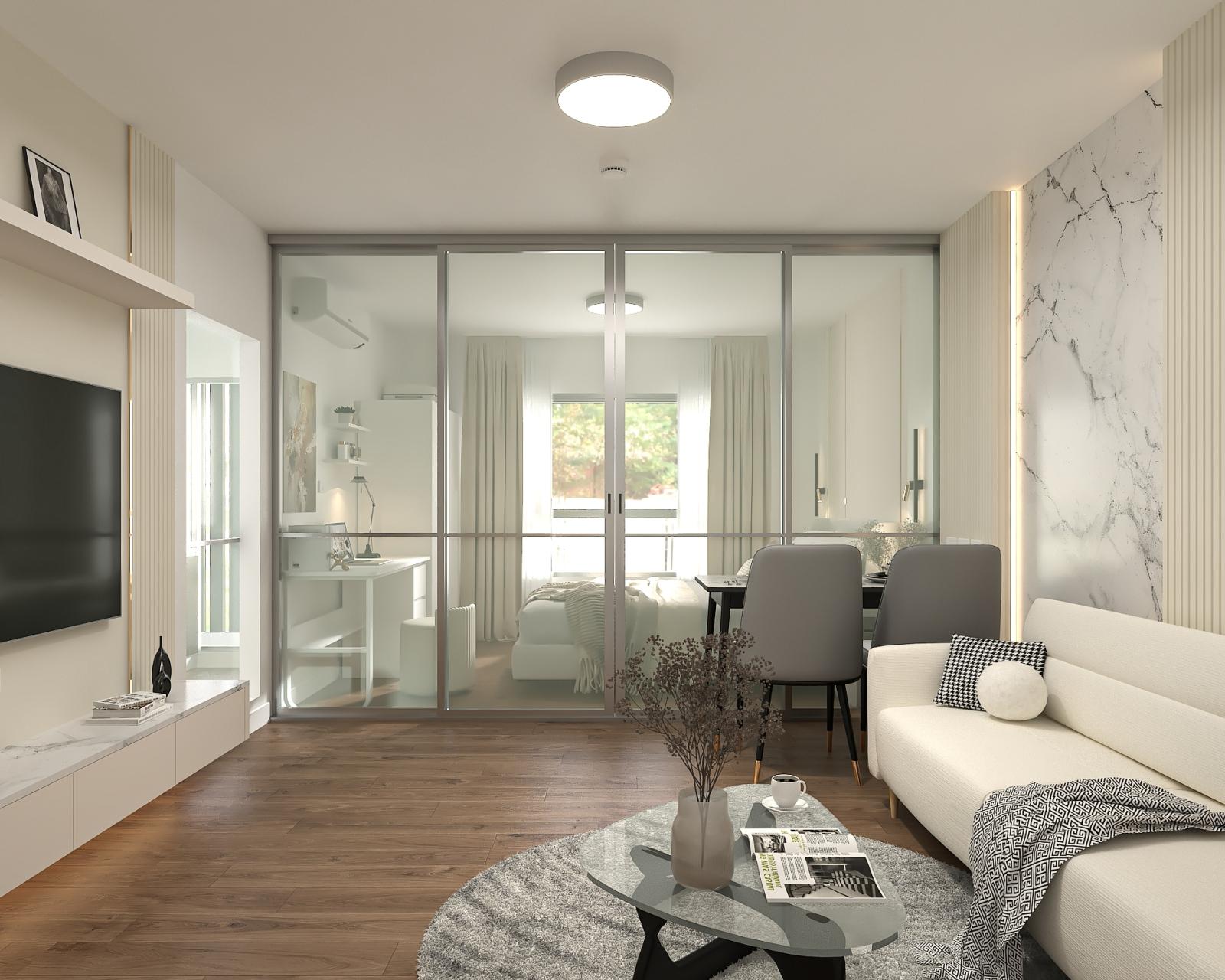 ขาย Dcondo Onnut–Rama 9 ตึก A ชั้น 1 1 Bed แต่งใหม่ Warm Contemporary ราคา 1.59 ล้าน – รูปที่ 3