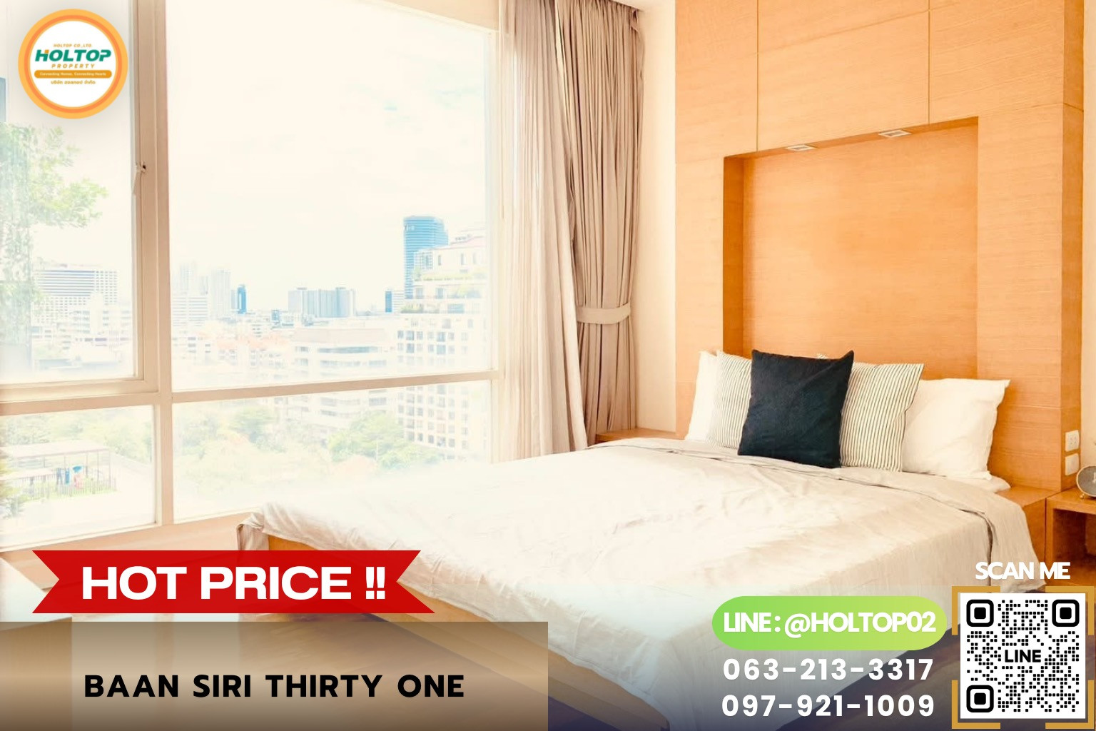 #R10740 ให้เช่าคอนโด Baan Siri Thirty One #R10740 ให้เช่าคอนโด Baan Siri Thirty One