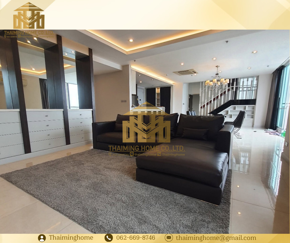 ให้เช่า Penthouse Duplex หรู กว่า300ตรม 3นอน 4น้ำ ศรีนครินทร์ บางกะปิ หัวหมาก (TC8-1126) – รูปที่ 2