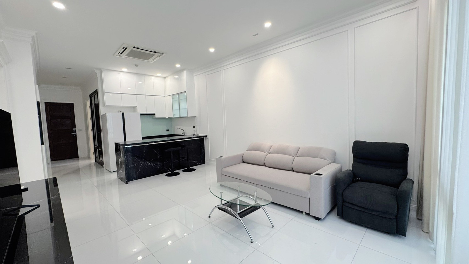 RENT !! Condo Amanta Ratchada, MRT Thailand Cultural Centre, 2 Beds, Tower 1, Fl. 7, Area 85sq.m., Rent 35,000 Baht (Pool view) – รูปที่ 4