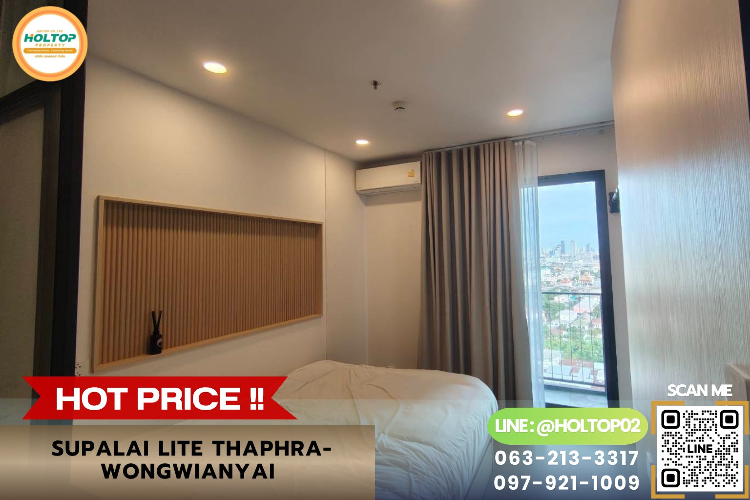 #R10739 Condo for rent Supalai Lite ThaPhra-WongwianYai.