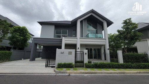 Luxury detached house for sale, Bangkok Boulevard Signature, Lat Phrao-Serithai, fully furnished, ready to move in | House at the end of the alley, private