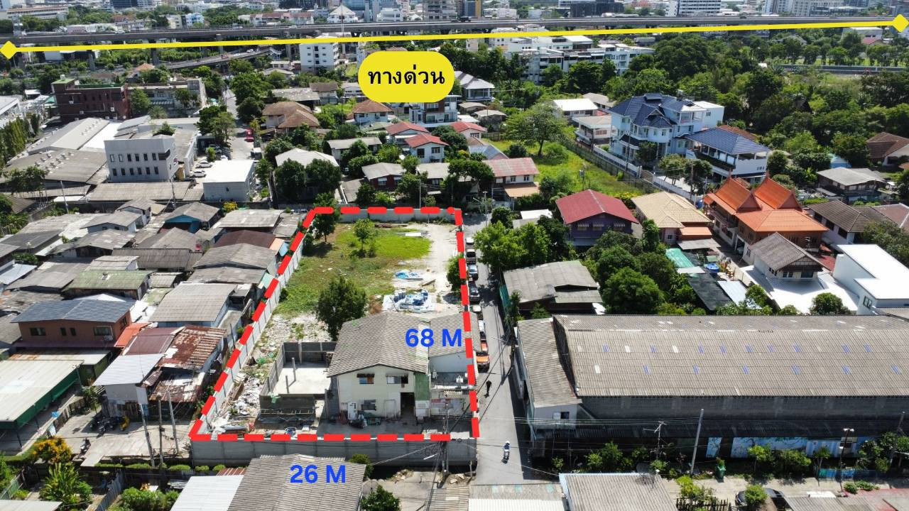 Land for sale, Sukhumvit 62, Soi along Expressway 2, size 1-0-94 rai. – รูปที่ 3