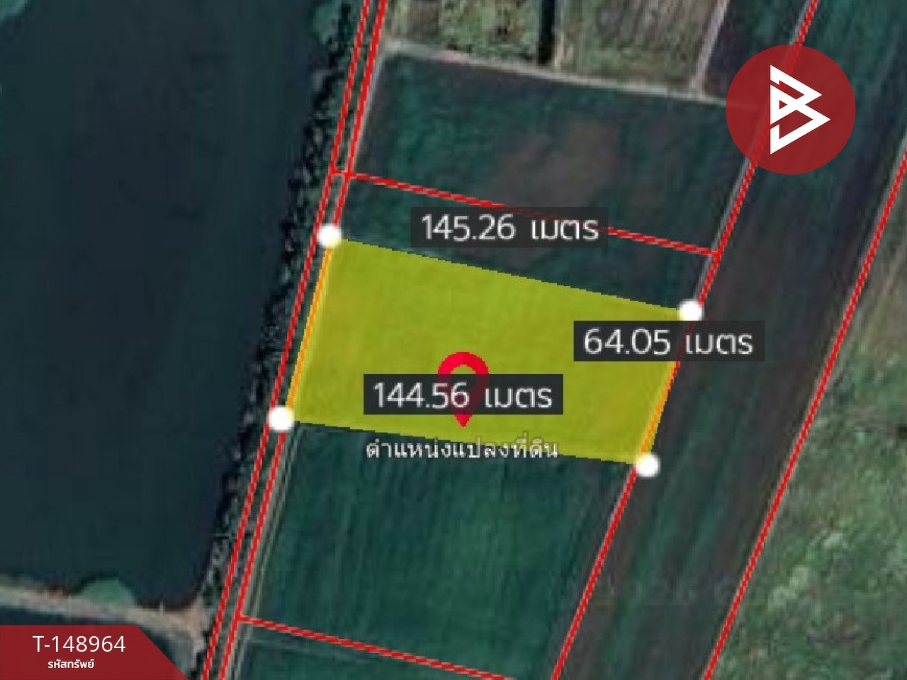 Large plot of land for sale, area 13 rai 99 square wa, Ratchasan District, Chachoengsao. – รูปที่ 2