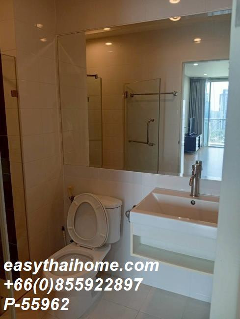 P-55962 For Rent The Complete Narathiwat | 2 Bedrooms 2 Bathrooms | River View | Fully Furnished | High Floor | Near Central Rama 3 | Ready to Move In 📞 Line ID: @easythaihome | 085-592-2897 – รูปที่ 2