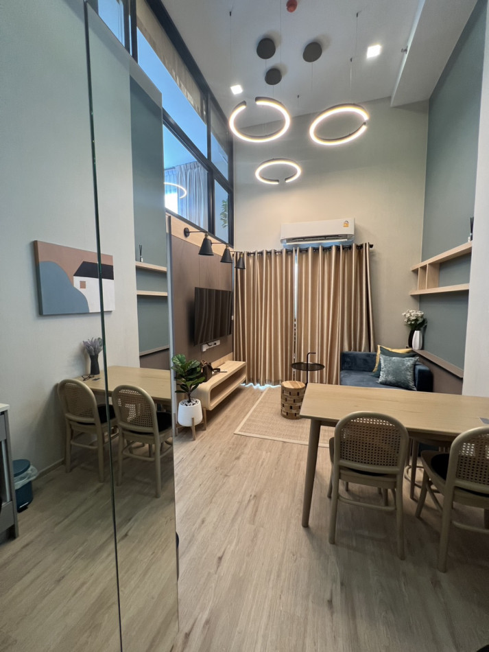ขายคอนโด เดอะริช พระราม 9 - ศรีนครินทร์ ห้อง duplex แถมเฟอร์ ใกล้MRT สายสีเหลือง - สถานีหัวหมาก เดินทางสะดวก ขนาด 50 ตรม – รูปที่ 2