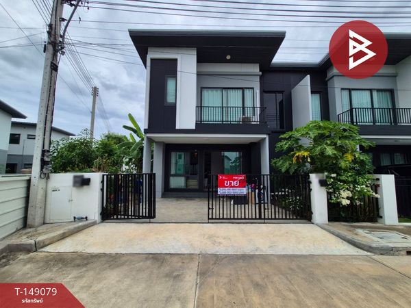 Semi-detached house for sale, Lake Serene Rama 2 Village, Samut Sakhon.