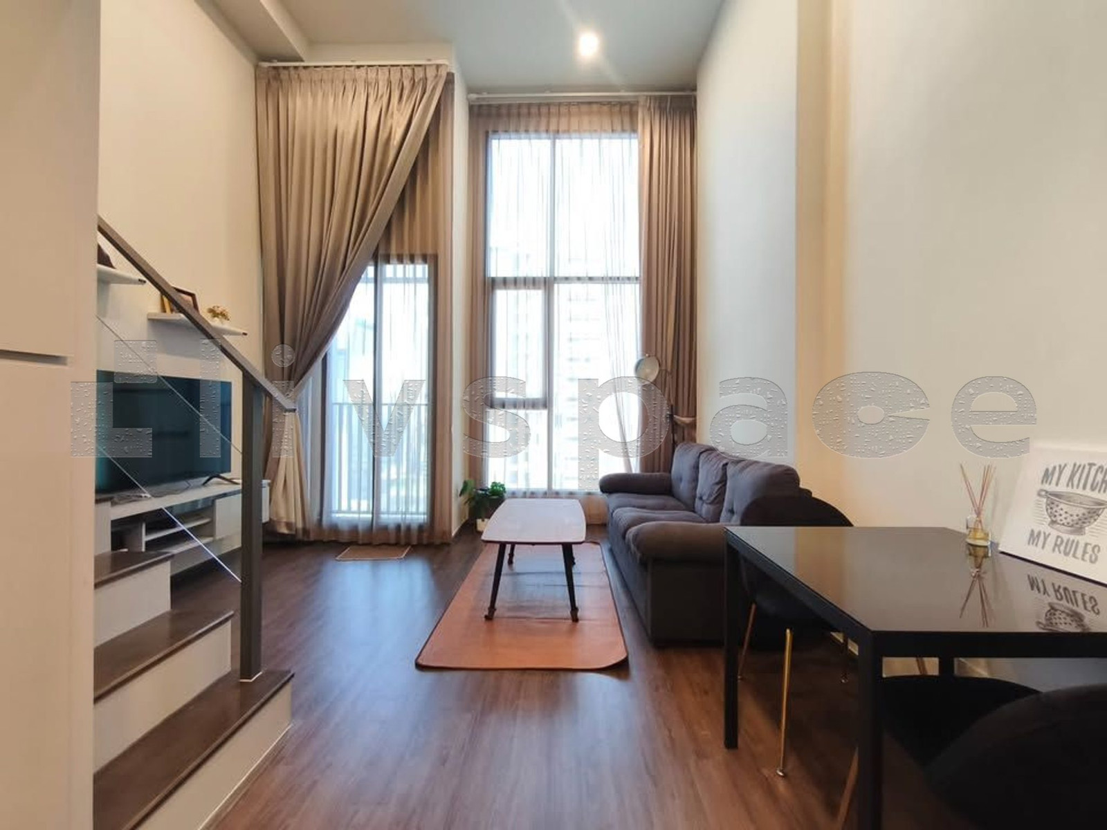 ▚ L1JC05ツ ให้เช่า: Knightsbridge Space Rama 9 1 Bed Duplex 39ตร.ม. เพดานสูง เฟอร์ครบ พร้อมอยู่✨ – รูปที่ 3