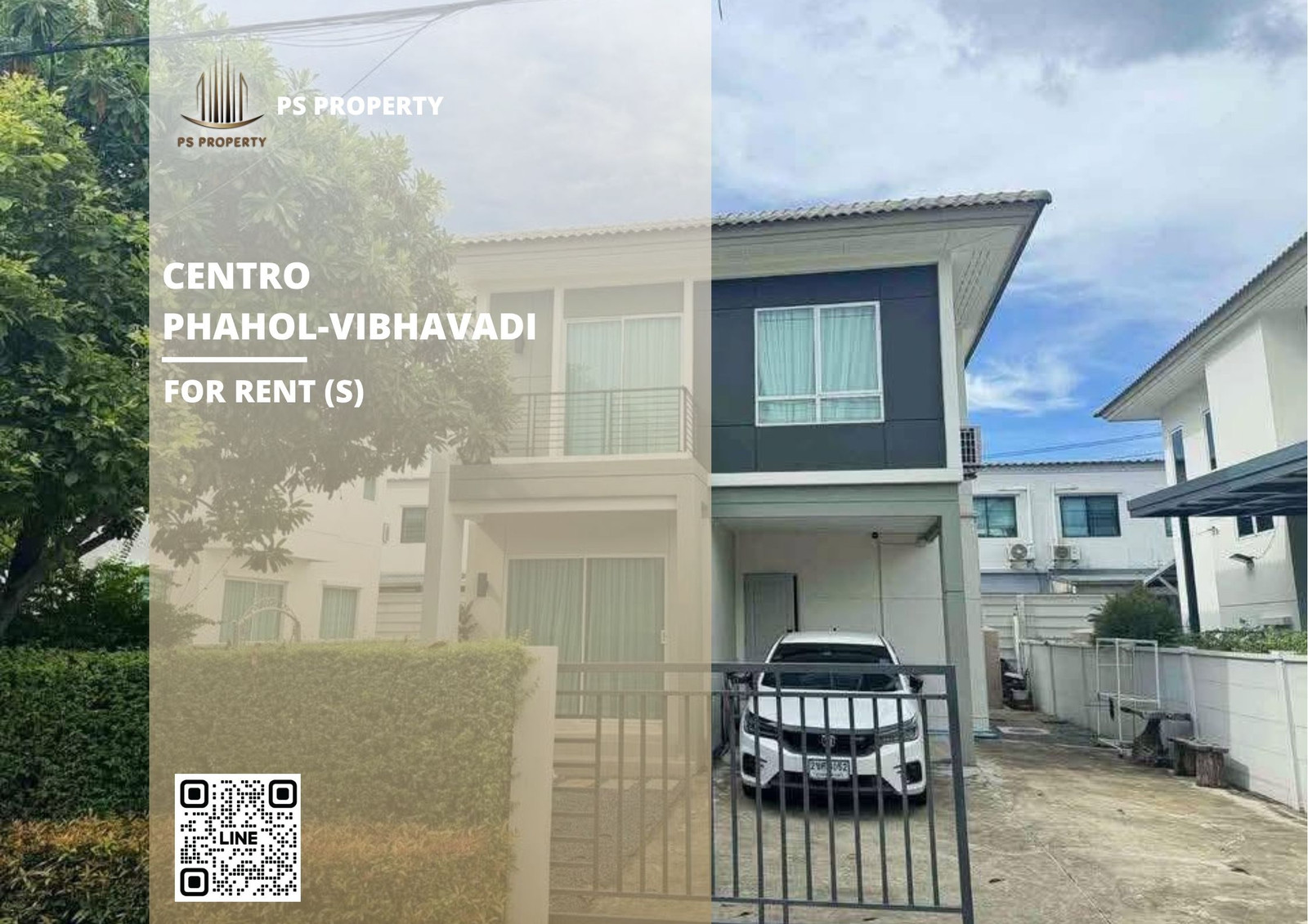 Detached house for rent 📍 Centro Phahol-Vibhavadi 2 📍 3 bedrooms, 3 bathrooms, near the Red Line train. Detached house for rent 📍 Centro Phahol-Vibhavadi 2 📍 3 bedrooms, 3 bathrooms, near the Red Line train.