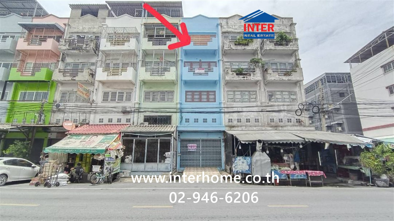 อาคารพาณิชย์ 4.5 ชั้น 16 ตร.ว. อาคารพาณิชย์ ใกล้สำนักงานเขตที่ดินจังหวัดนนทบุรี สาขาบางใหญ่ ถนนกาญจนาภิเษก บางใหญ่ นนทบุรี 