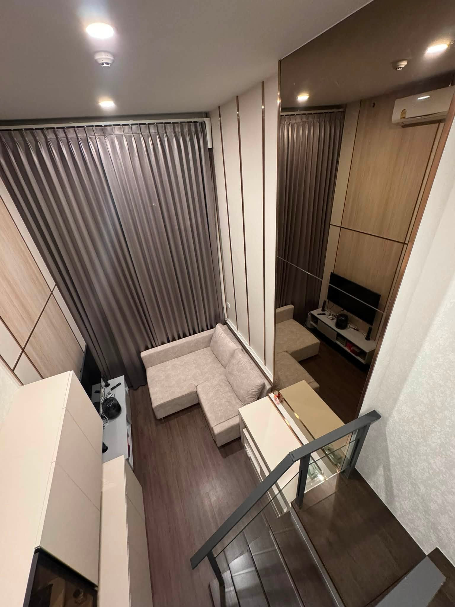 ปล่อยเช่า Knightsbridge Space Rama 9 ห้อง 2 ห้องนอน 1 ห้องน้ำ พื้นที่ 49 ตร.ม. ชั้น 9 เพดานสูง 4.20 ม. 