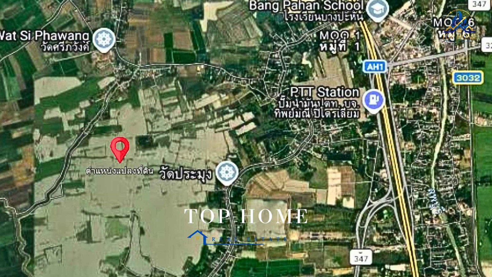 🔥 Selling cheap! Large plot of land over 6 rai • Total area 6 rai 1 ngan 44 sq m. • Total area 2,544 sq m. Phra Nakhon Si Ayutthaya Province 🔥 💰 Special price only 790,000 baht! – รูปที่ 3