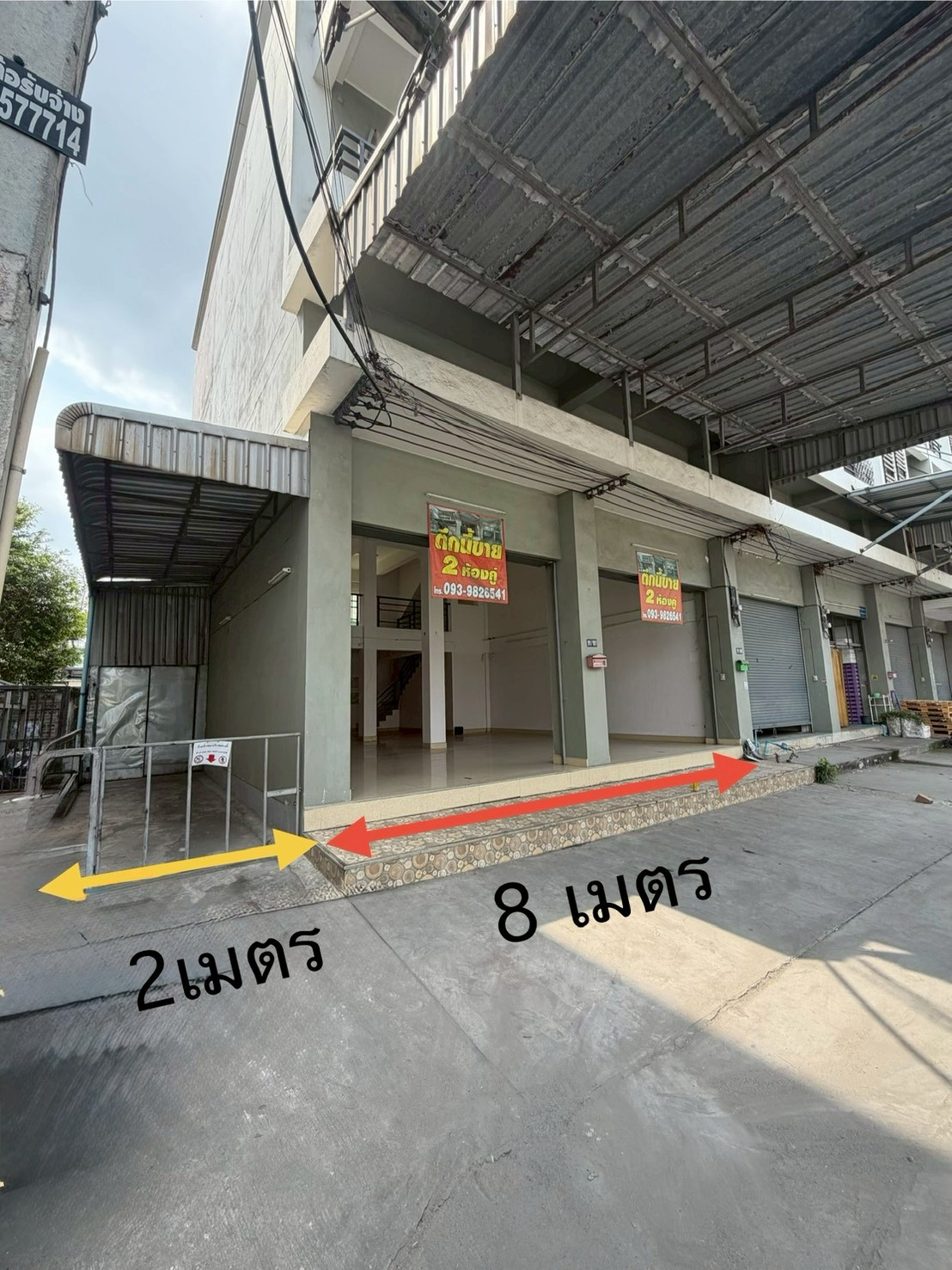 Commercial building for sale, 2 units, 3 floors, with mezzanine, good location, near Talad Thai, Khlong Luang District, Pathum Thani Province. – รูปที่ 2