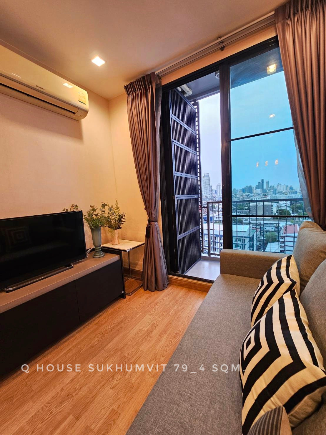 🎉🎉พร้อมเช่า ยูนิตมุม ทิศเหนือ วิวโล่ง 2 ห้องนอน ที่ Q House สุขุมวิท79 ใกล้บีทีเอสอ่อนนุช – รูปที่ 2