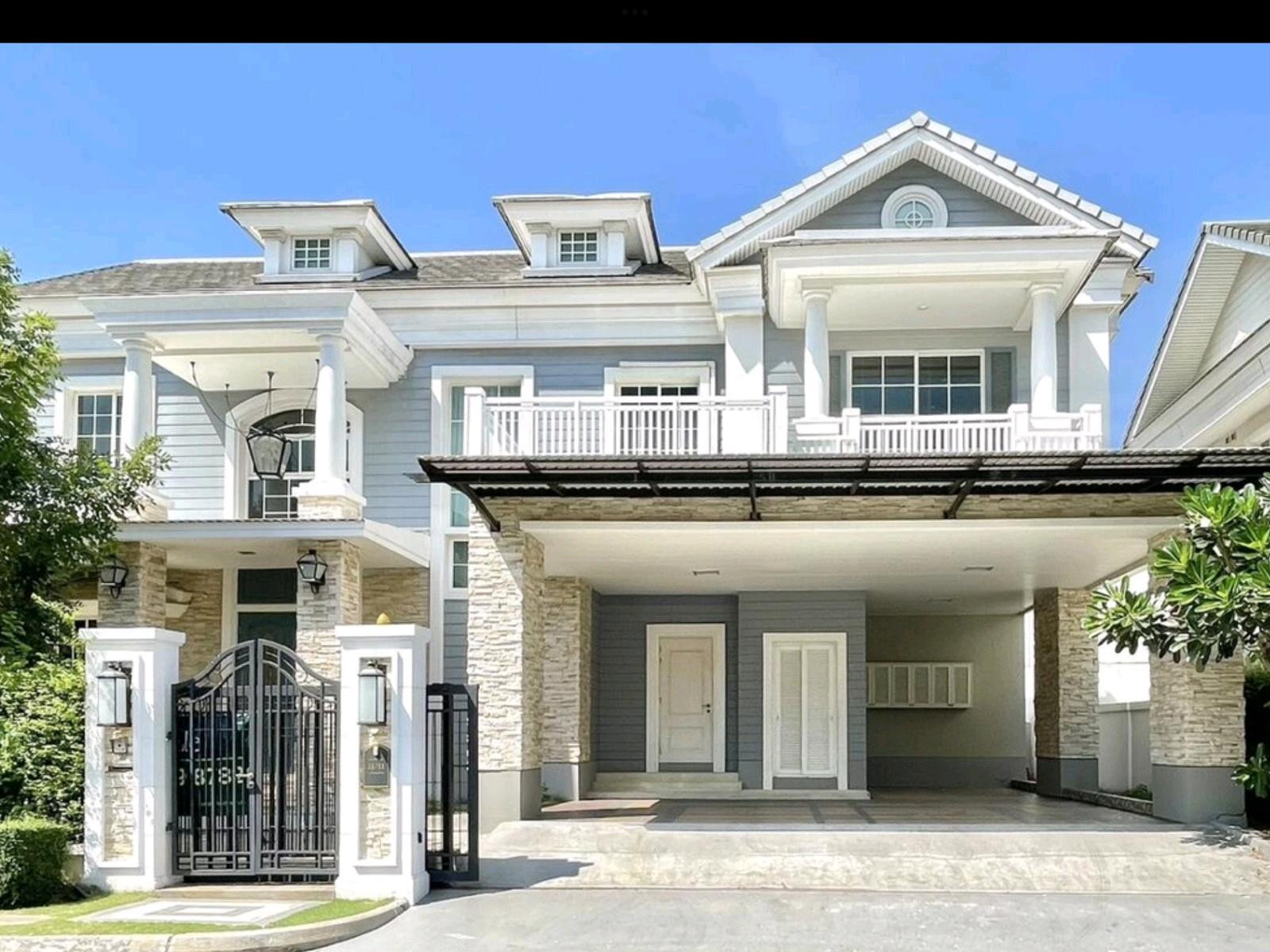 🏡 Luxury house for rent 𝗡𝗮𝗿𝗮𝘀𝗶𝗿𝗶 𝗕𝗮𝗻𝗴𝗻𝗮 | Georgia style house | 4 bedrooms, 5 bathrooms | Opposite Mega Bangna
