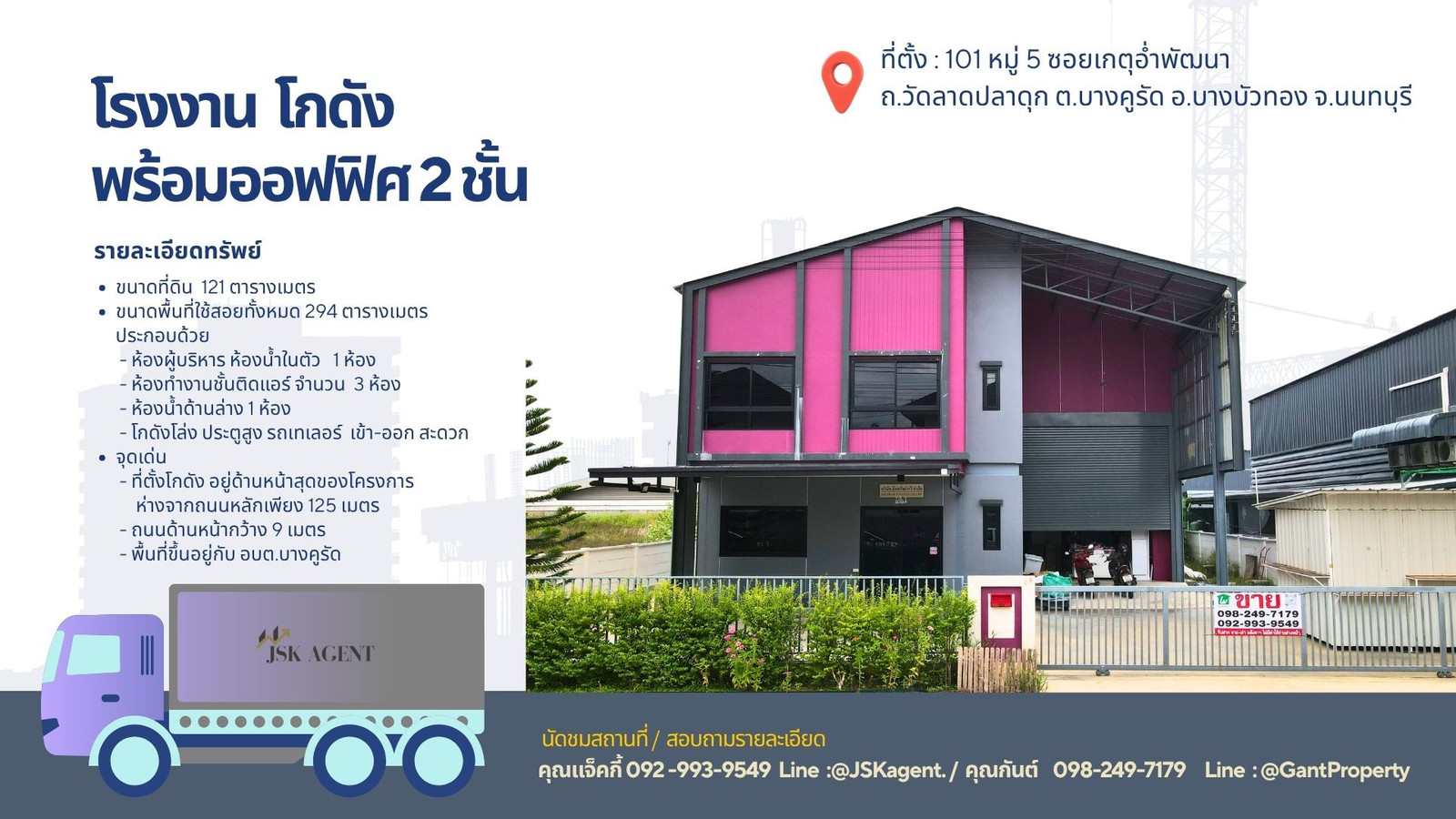 🏭🔥 ขายโกดัง สำนักงาน พร้อมที่ดิน ทำเลบางบัวทอง – บางคูรัด จ.นนทบุรี 🏭🔥 ขายโกดัง สำนักงาน พร้อมที่ดิน ทำเลบางบัวทอง – บางคูรัด จ.นนทบุรี