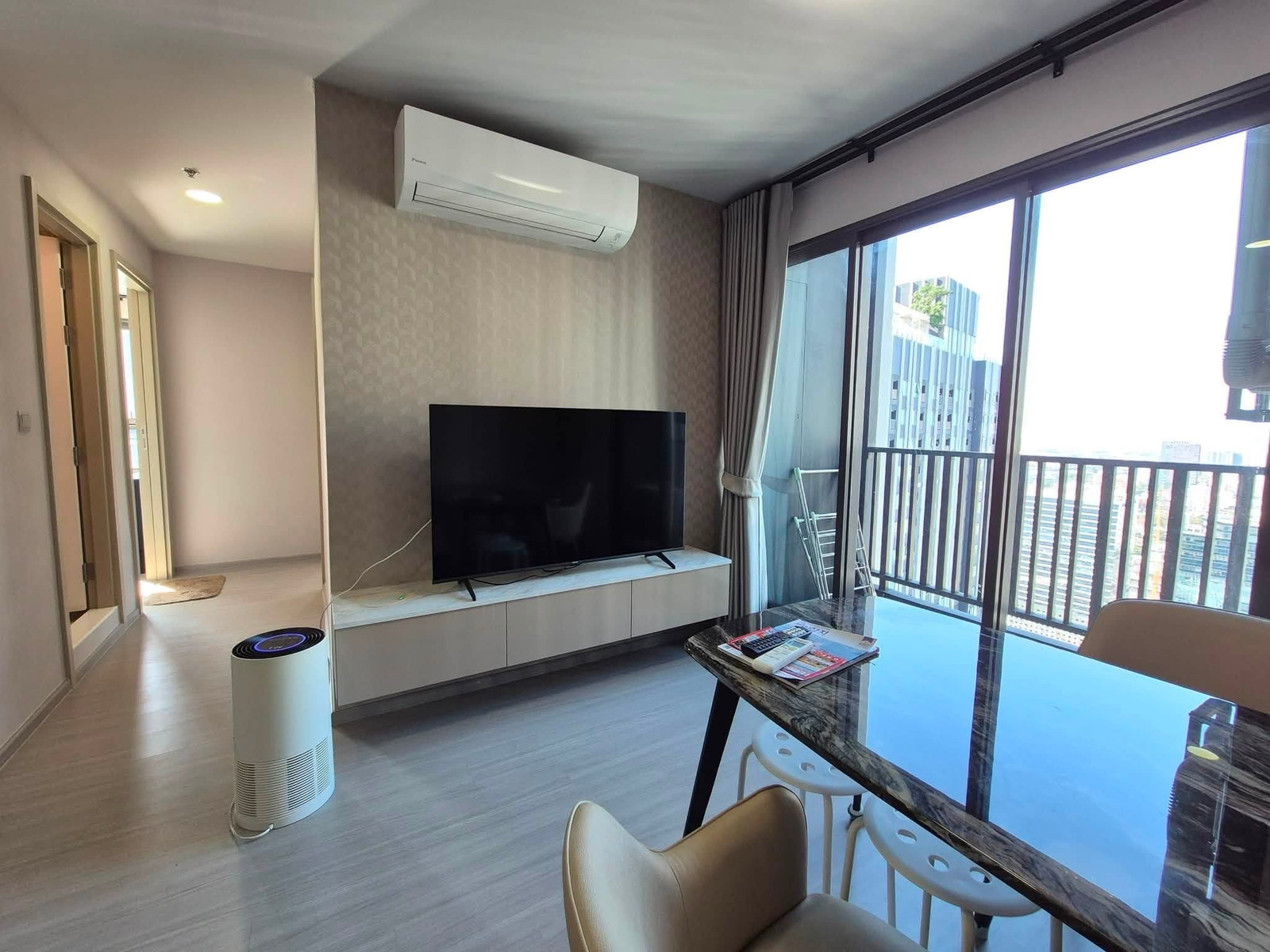 For rent, LIFE Ladprao ✨ Corner room, 2 bedrooms, 2 bathrooms | 55 sq m. | 43rd floor | Central Ladprao view | 38,000 baht/month For rent, LIFE Ladprao ✨ Corner room, 2 bedrooms, 2 bathrooms | 55 sq m. | 43rd floor | Central Ladprao view | 38,000 baht/month