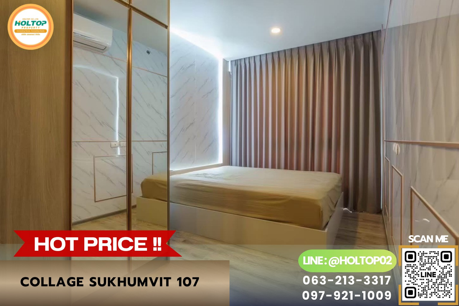 #R10782 ให้เช่าคอนโด Knightsbridge Collage Sukhumvit 107 #R10782 ให้เช่าคอนโด Knightsbridge Collage Sukhumvit 107
