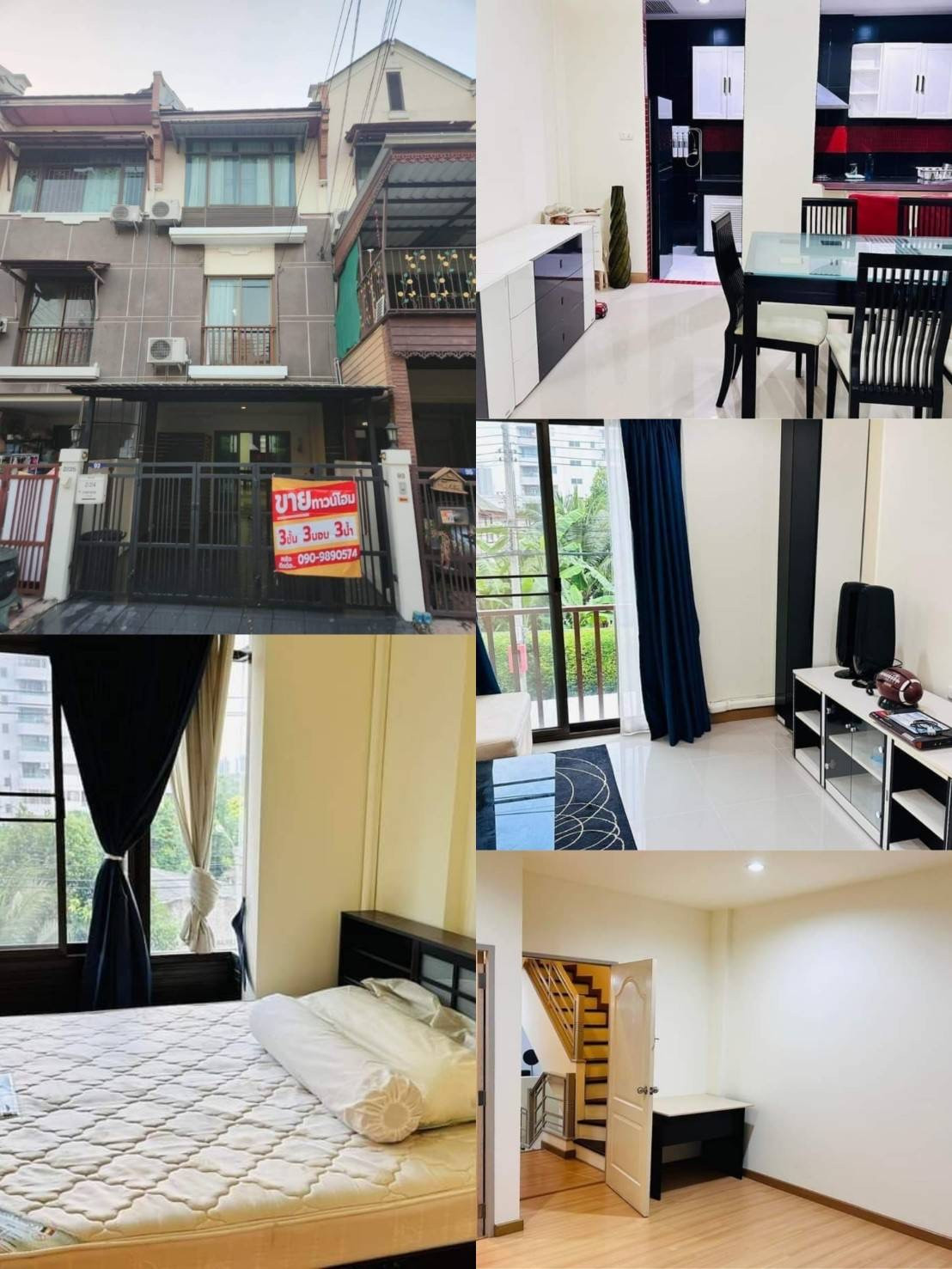 Location MRT Bang Kraso: Townhome for sale, Piamsuk, Rattanathibet, 3 floors, 3 bedrooms, 3 bathrooms, 1 living room, 1 living room, 1 kitchen, dining room, storage room. Location MRT Bang Kraso: Townhome for sale, Piamsuk, Rattanathibet, 3 floors, 3 bedrooms, 3 bathrooms, 1 living room, 1 living room, 1 kitchen, dining room, storage room.