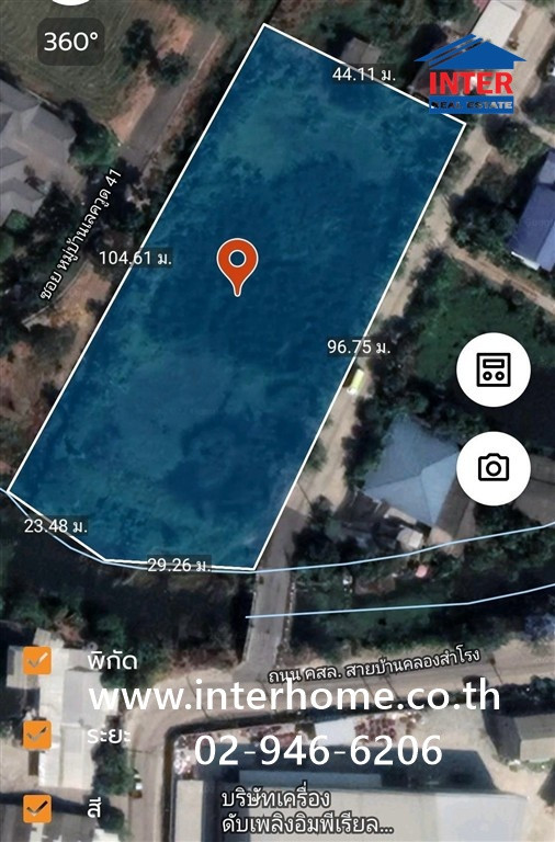 ที่ดินเปล่า 3 ไร่ 11 ตร.ว. ที่ดินเปล่าบางบ่อ,ที่ดินราคาถูกสมุทรปราการ,ที่ดิน 3 ไร่ราคาถูกบางบ่อ ถนนทางคู่ขนานถนนบางนา-ตราด ถนนสายบ้านคลองสำโรง บางพลี สมุทรปราการ  – รูปที่ 4