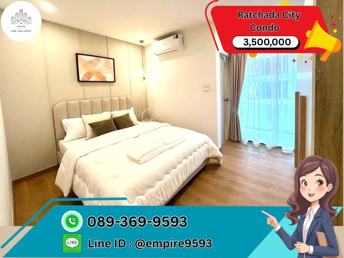 For sale Ratchada City Condo Ratchada City Condo 📍Line : @empire9593 📍Near MRT Huai Khwang, convenient travel, ready to move in. For sale Ratchada City Condo Ratchada City Condo 📍Line : @empire9593 📍Near MRT Huai Khwang, convenient travel, ready to move in.