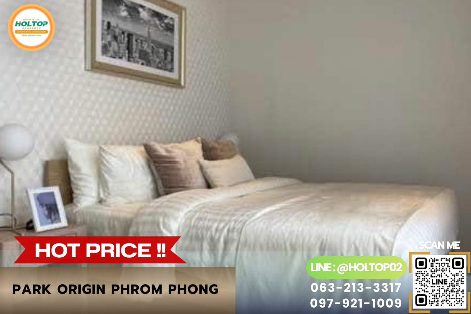 #R10788 ให้เช่าคอนโด Park Origin Phrom Phong