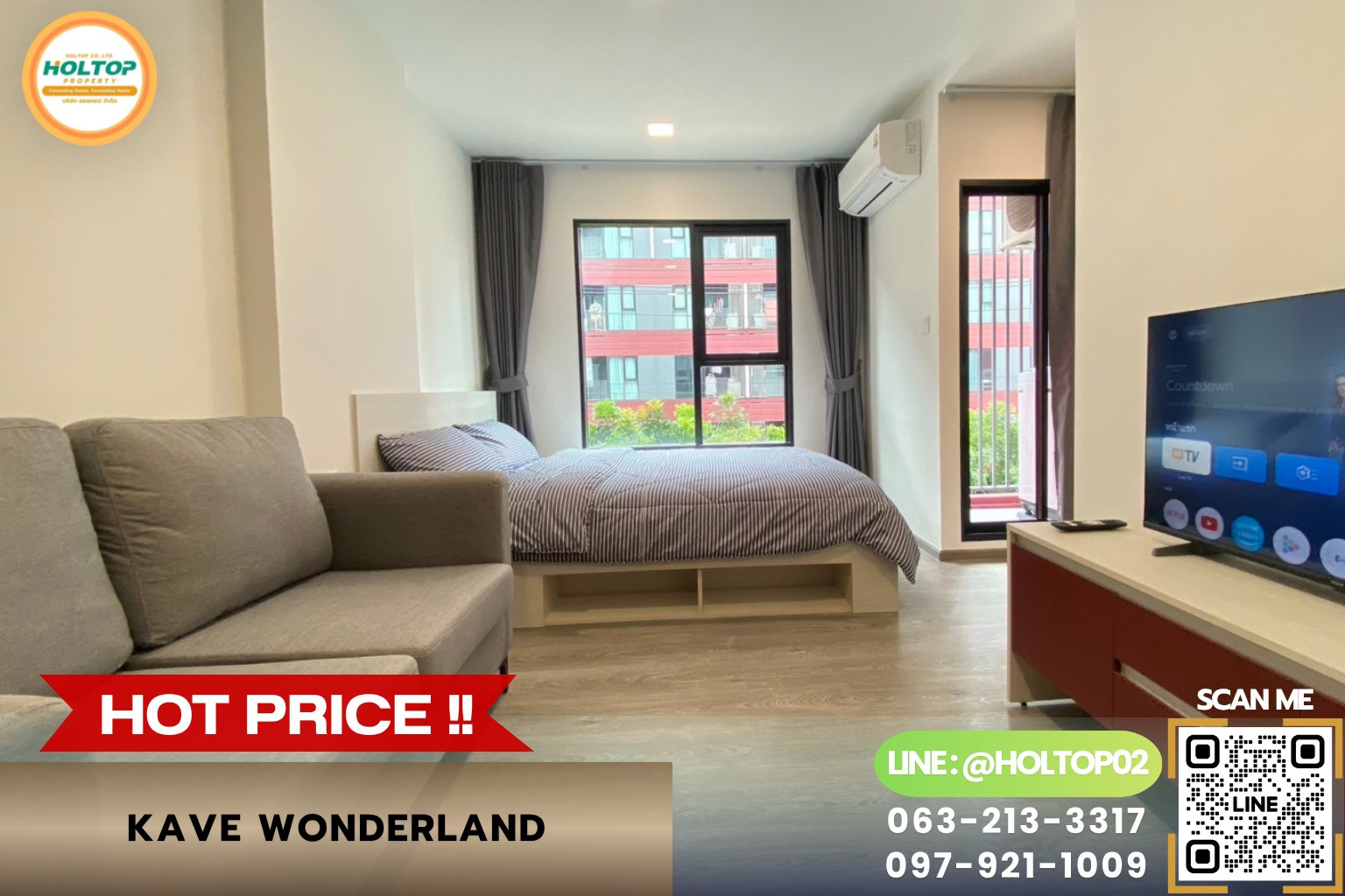 #R10749 Condo for rent Kave Wonderland (TU Rangsit)