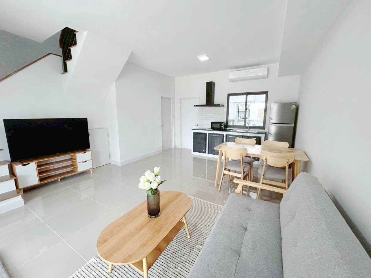 [For rent] 🏡 Pleno Bangna-2 – New townhome, fully furnished, ready to move in, near Mega Bangna, just 2 minutes.