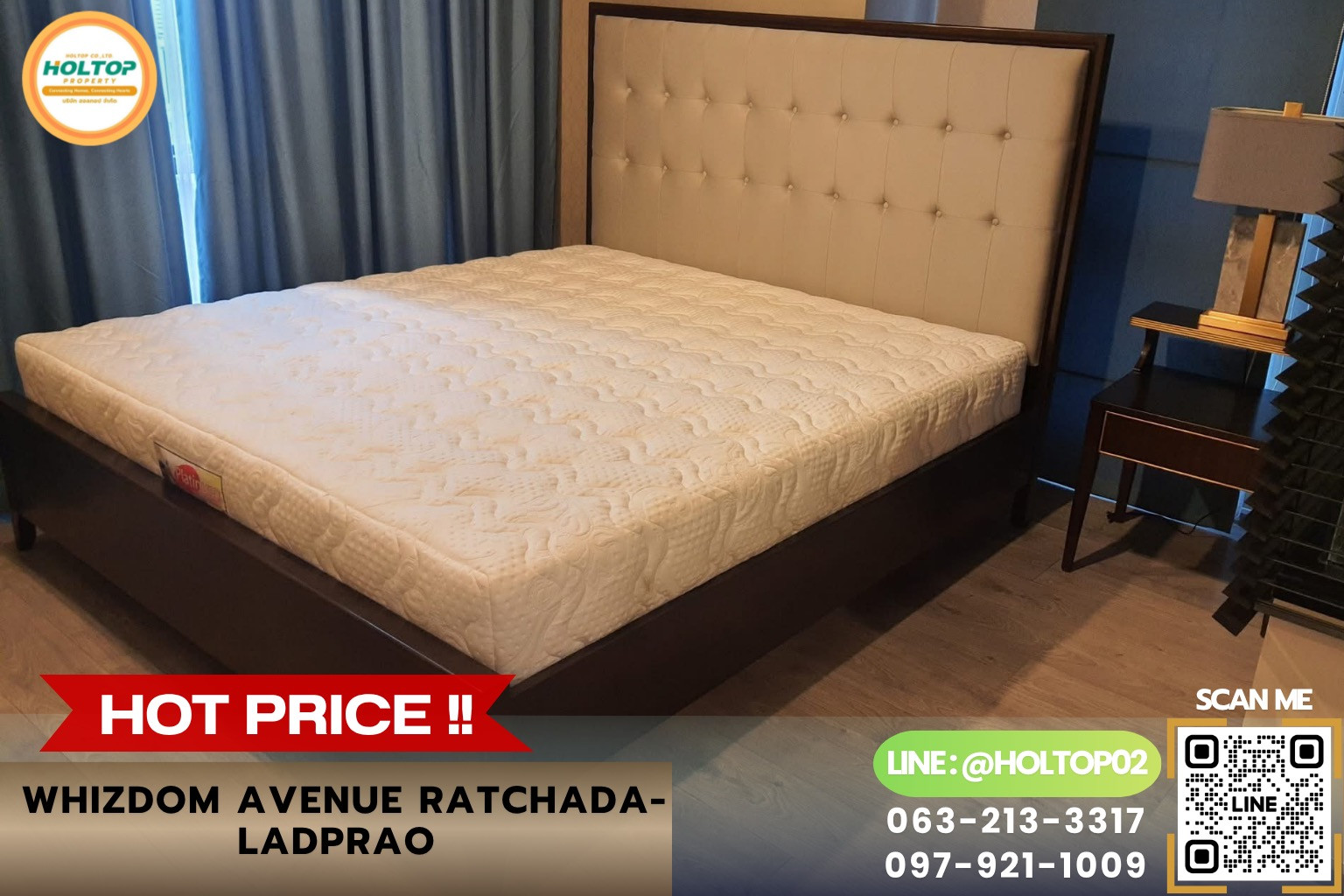 #R10768 ให้เช่าคอนโด Whizdom Avenue Ratchada-Ladprao