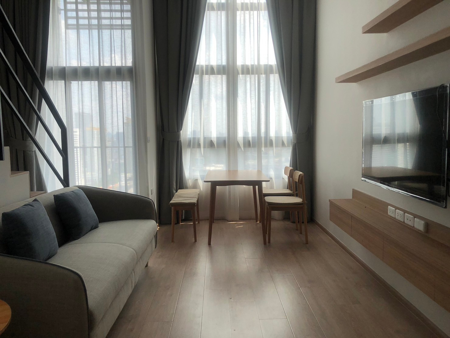 FOR RENT - Ideo Rama 9 - Asoke  MRT พระราม9    ห้อง Hybrid Studio | Duplex  – รูปที่ 2