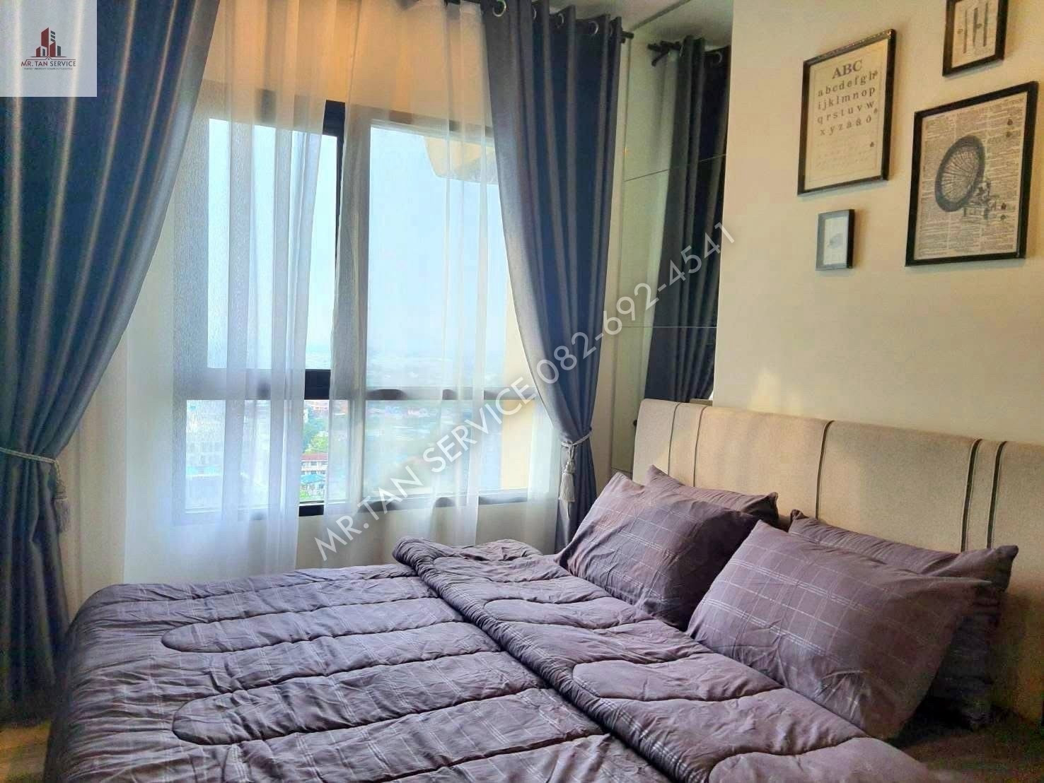 Condo for rent, Niche Mono Sukhumvit-Bearing (NICHE MONO Sukhumvit-Bearing) - next to the main road, Sukhumvit 70, near BTS Bearing 200 m., walking distance, luxury project, beautiful central area.