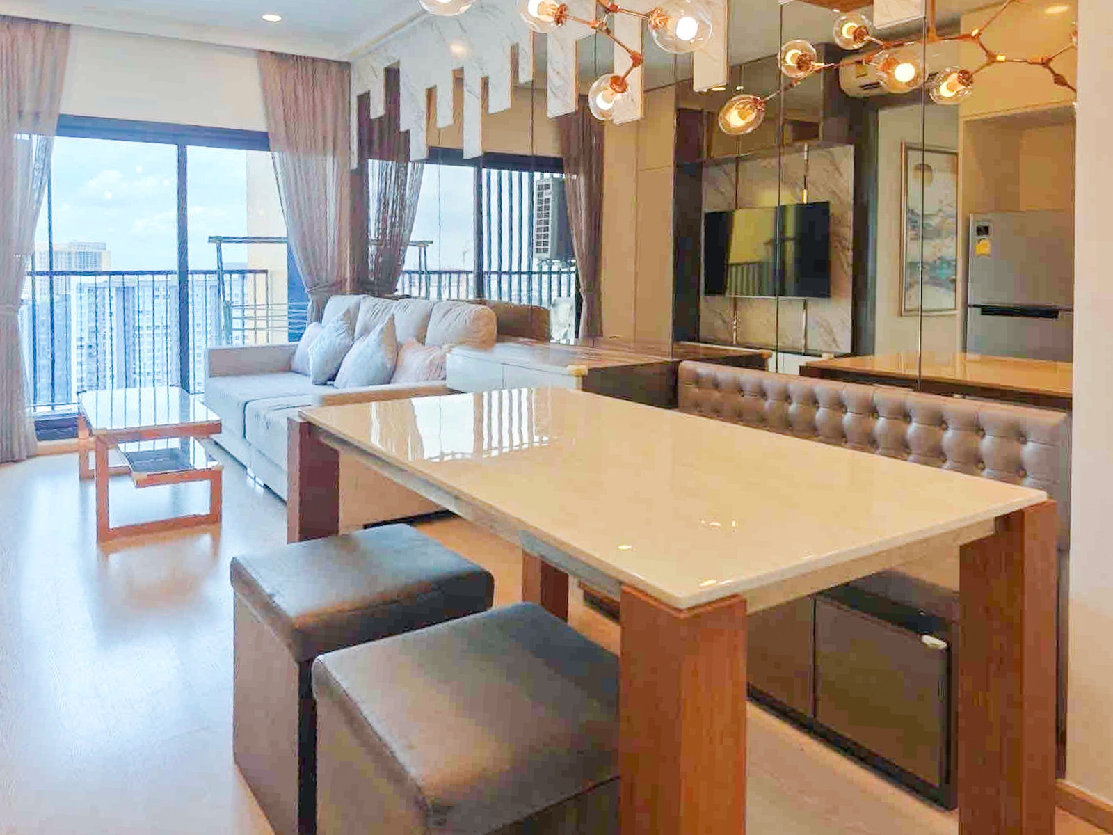 THE TREE SUKHUMVIT 71 | Corner room, 2 bedrooms | Luxury decoration, 28th floor, only 6.98 fully furnished THE TREE SUKHUMVIT 71 | Corner room, 2 bedrooms | Luxury decoration, 28th floor, only 6.98 fully furnished