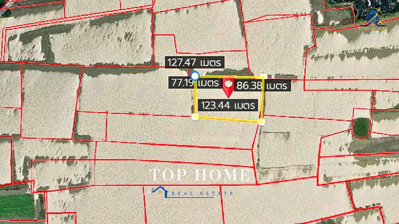 🔥 Selling cheap! Large plot of land over 6 rai • Total area 6 rai 1 ngan 44 sq m. • Total area 2,544 sq m. Phra Nakhon Si Ayutthaya Province 🔥 💰 Special price only 790,000 baht! – รูปที่ 4
