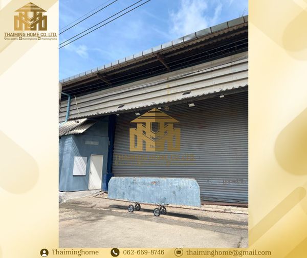 Warehouse for rent with office, crane, scale, 1,200 sq m., Theparak KM 5.5, Samut Prakan (TW8-27626)