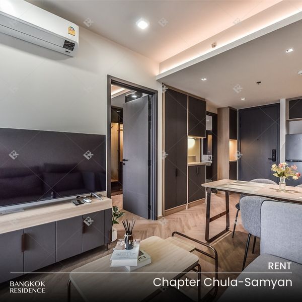 เช่าคอนโด 🌃 Chapter Chula-Samyan 1นอน 44.88ตร.ม. 31k 💎 ห้องกว้าง เฟอร์ครบ พื้นที่เยอะ ใกล้จุฬาฯ& MRT สามย่าน 