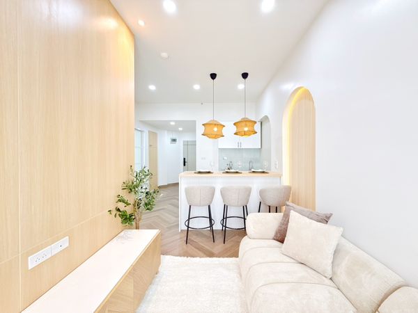 ห้องสวยไซส์ใหญ่ ขนาด2ห้องนอน แต่งครบพร้อมเฟอร์