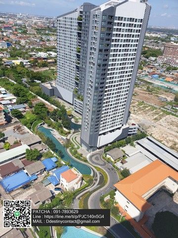 Condo for rent IDEO O2, new condo, luxury, decorated in Korean style. Ready to move in, near BTS Bangna.