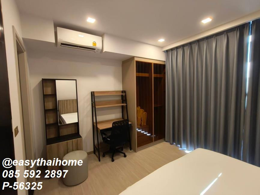 P-56325 🔥 [for rent] High Floor Unit with City View! Outstanding Location, Only 490m to MRT Phra Ram 9 | One 9 Five Asoke - Rama 9, 35 sq.m. Fully Furnished Line ID: @easythaihome 085-592-2897  – รูปที่ 4