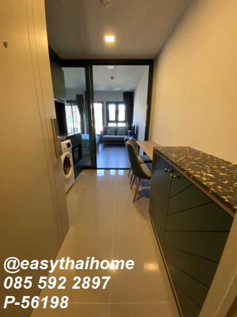 P-56198 🔥 THE BASE Sukhumvit 50 8th Floor 26 sq.m. City View Studio 1 Bath Fully Furnished Near BTS On Nut Condo For Rent 12K Line ID: @easythaihome 085-592-2897  – รูปที่ 3