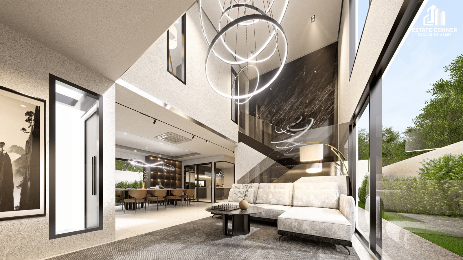 Single house for sale, usable area 350 square meters, 4 bedrooms, 4 bathrooms, on the location of Soi Wang Hin 16, Modern Private House style house. – รูปที่ 3