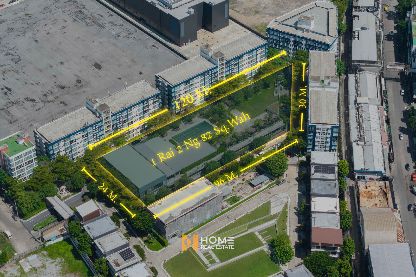 Commercial building in the heart of RCA with parking for 123 cars 🔥 Garden Asoke - Rama 9 / 3-storey (For Sale) TPM456