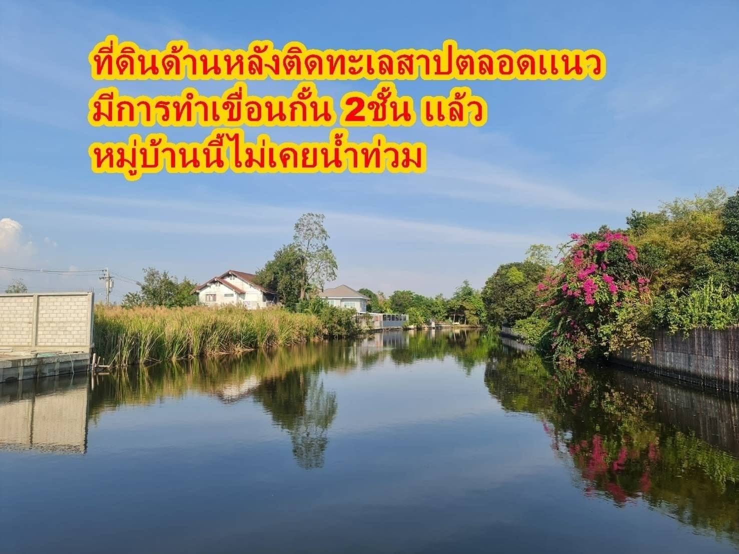 ขายที่ดินแปลงหัวมุม ทำเลนี้สวยที่สุดในโครงการหาไม่ได้แล้ว หมู่บ้านเอกชัยเลควิลล์ บางบอน 5 ขนาด233.50 ตร.ว.ติดทะเลสาบด้านหลัง  – รูปที่ 3