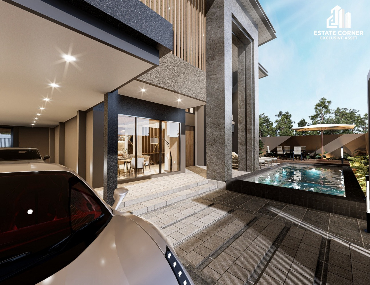 2-storey detached house for sale, 4 bedrooms, 5 bathrooms, Modern Luxury style, on the location of Amornphan 9, Senanikom 1, Intersection 42, new house, newly built, ready to move in. – รูปที่ 3
