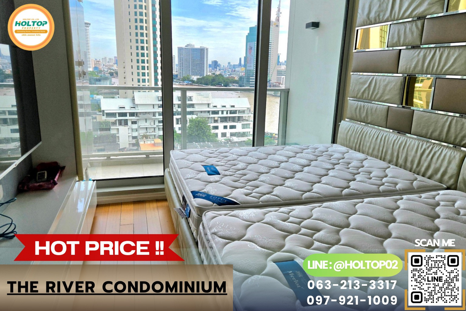 #L1179 ให้เช่าคอนโด The River Condominium #L1179 ให้เช่าคอนโด The River Condominium