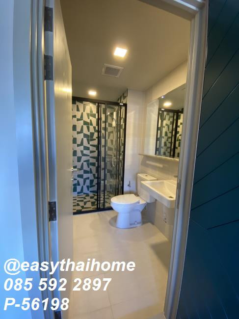 P-56198 🔥 THE BASE Sukhumvit 50 8th Floor 26 sq.m. City View Studio 1 Bath Fully Furnished Near BTS On Nut Condo For Rent 12K Line ID: @easythaihome 085-592-2897  – รูปที่ 4