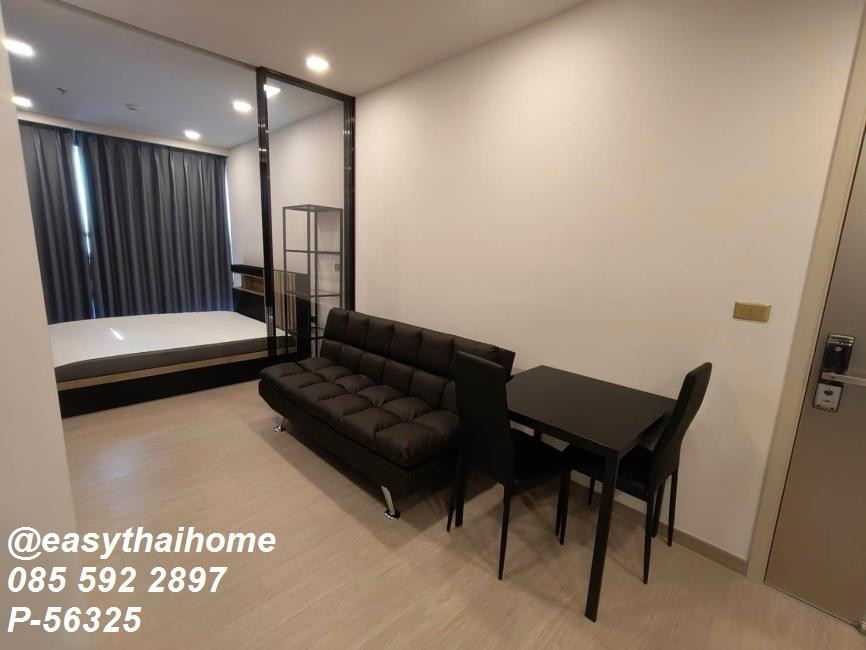 P-56325 🔥 [for rent] High Floor Unit with City View! Outstanding Location, Only 490m to MRT Phra Ram 9 | One 9 Five Asoke - Rama 9, 35 sq.m. Fully Furnished Line ID: @easythaihome 085-592-2897  – รูปที่ 2