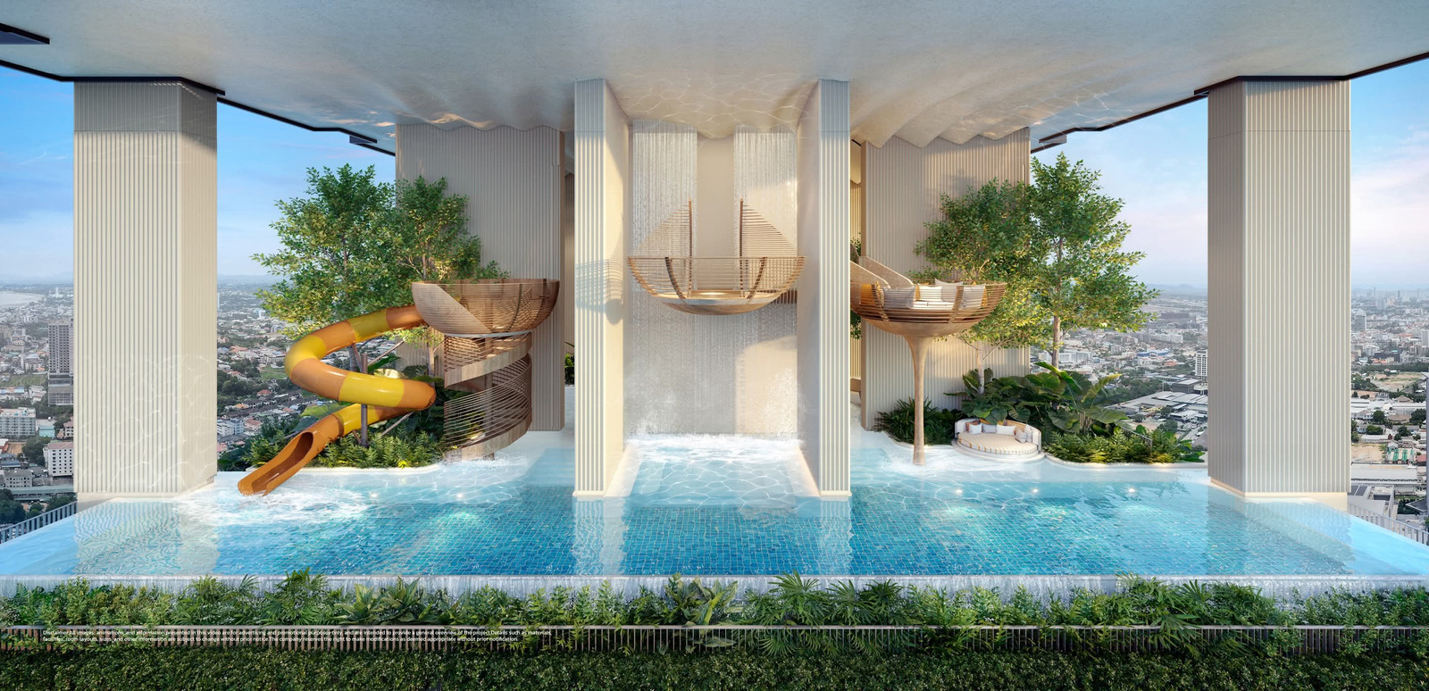Once Wongamat, a new landmark luxury condo in Wongamat location, 5-star grade central area, near Pattaya Beach, starting at 7.8 million baht. Line: @whitesand Tel. 📞 093-168-1685